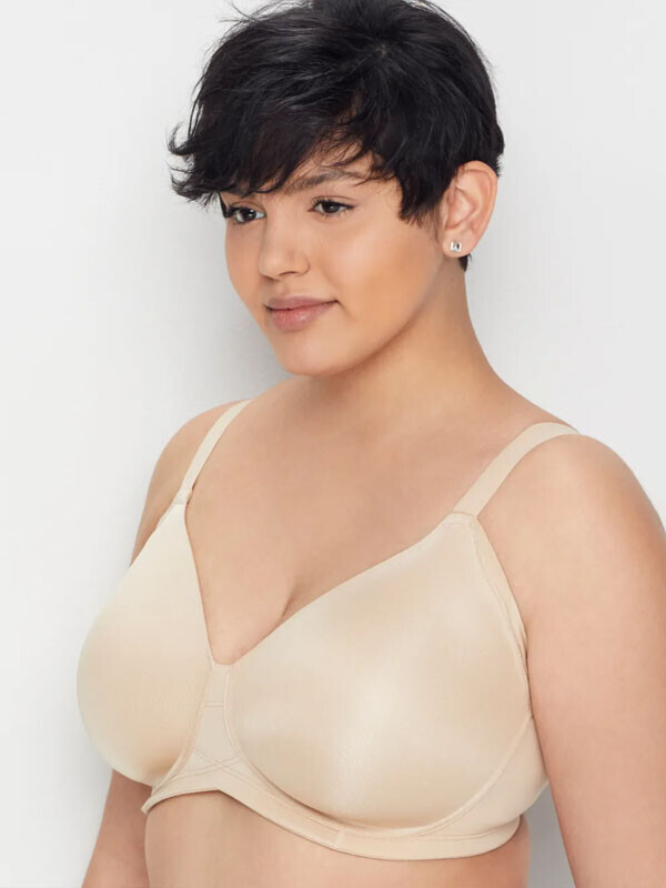 Full Figure Wirefree Extended Side and Back Smoother Bra