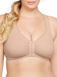 *그레모라이즈 면소재의 노와이어 앞잠금 브라