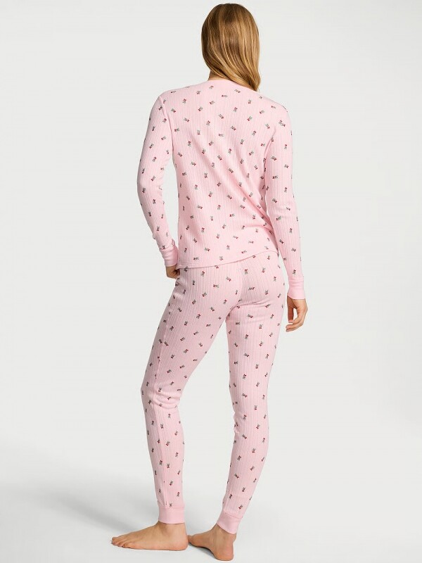 세이브돈(savdon),^[세트] Victorias Secret Cozy Pointelle Henley Long Pajama Set