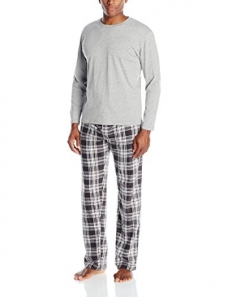세이브돈(savdon),Majestic International Men's Knit Top and Flannel Pant Set
