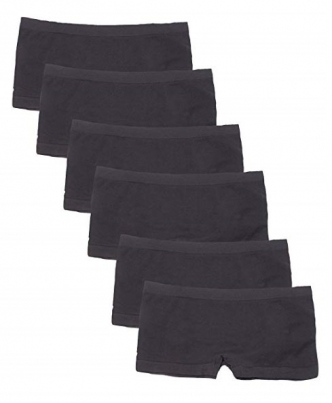 세이브돈(savdon),[90~115 /6장 묶음]Kalon 6 Pack Women's Nylon Spandex Boyshort Panties
