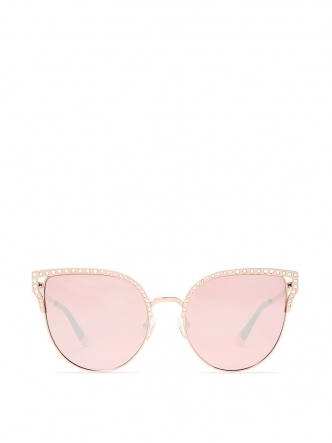 세이브돈(savdon),Victoria's Secret NEW! Sparkle Rounded Cat Eye Sunglasses