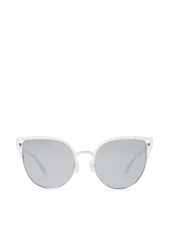 세이브돈(savdon),Victoria's Secret NEW! Sparkle Rounded Cat Eye Sunglasses