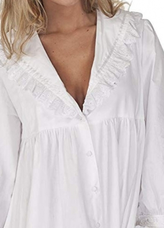 세이브돈(savdon),The 1 for U Amelia 100% Cotton Victorian Nightgown Pockets