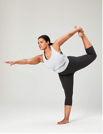 세이브돈(savdon),[허리 24.5"~45.5"]Core 10 Women's (XS-3X) 'Spectrum' Yoga High Waist Capri Legging - 19"