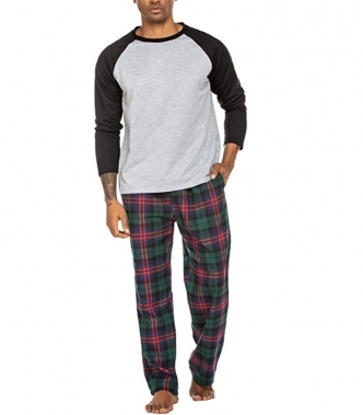 세이브돈(savdon),Ekouaer Pajama for Men Pajama and Pants Sleepwear with Pocket Pjs Set