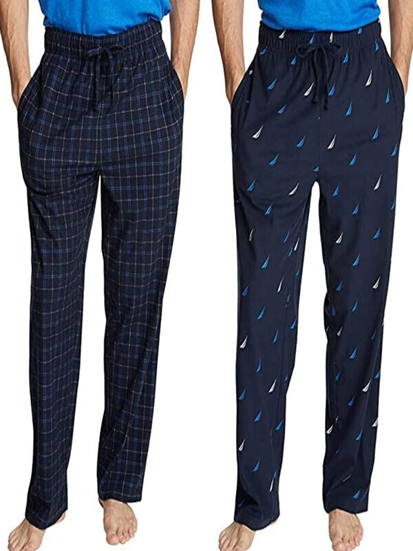 세이브돈(savdon),[허리42"~45"/2장묶음]Nautica Soft Fleece Pajama Pants Set for Men - 2 Pack