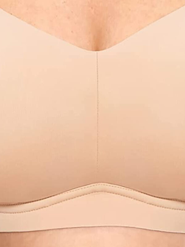DELIMIRA Women's Wireless Bra Plus Size Full Coverage Unlined Support Comfort