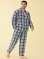 [세트]면소재의 남성 파자마세트