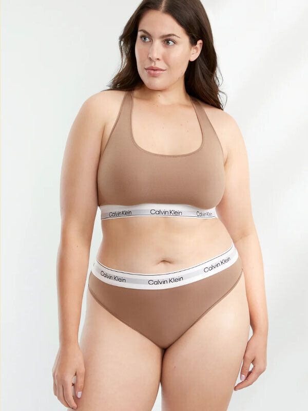 Calvin Klein Plus Size Form To Body unlined bralette bra with