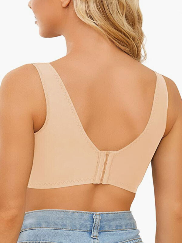Mirgoo Wirefree Bra with Support No Bulge Shapewear Brassiere for