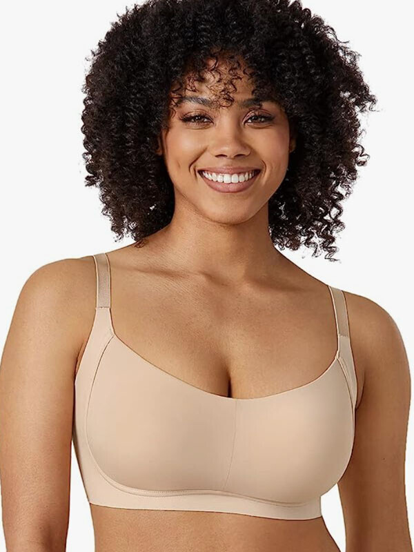 세이브돈(savdon),DELIMIRA Women's Wireless Bra Plus Size Full Coverage Unlined Support Comfort