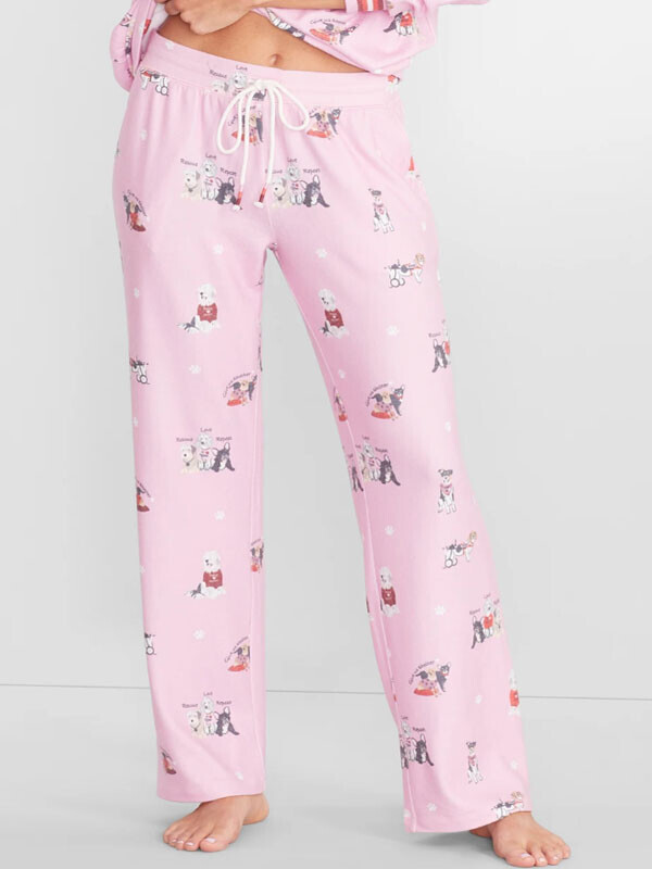 세이브돈(savdon),PJ Salvage Rescues Are My Favorite Breed Knit Pajama Pants