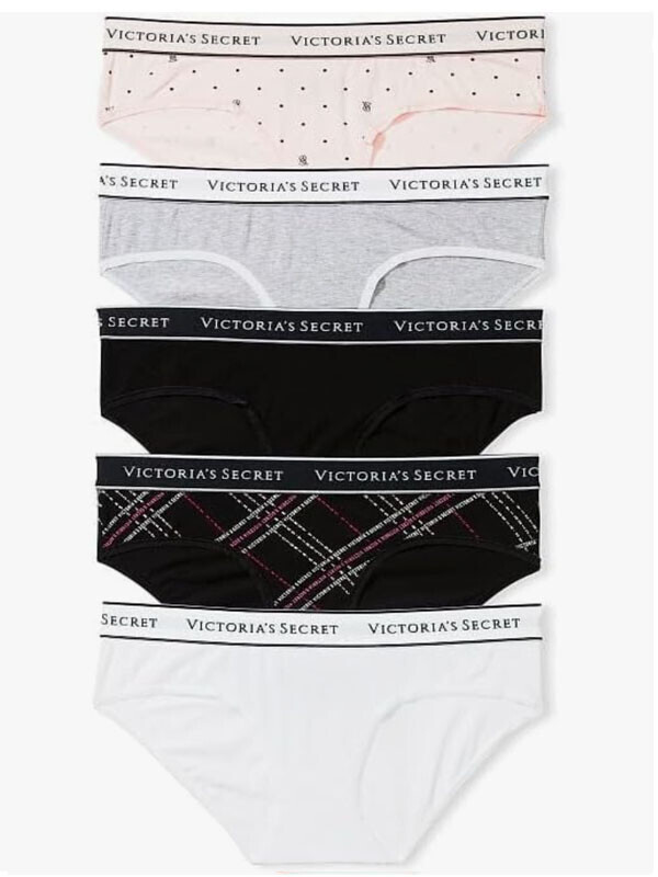 세이브돈(savdon),[5장묶음]Victorias Secret 5-pack Stretch Cotton Hiphugger Panties