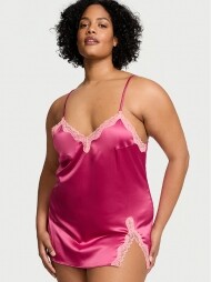 Victorias Secret NEW! Tease Satin Lace-Trim Mini Slip