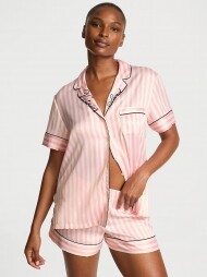 [세트] Victorias Secret Glazed Satin Short Pajama Set
