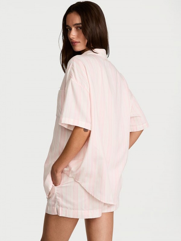 세이브돈(savdon),Victorias Secret Modal-Cotton Long-Sleeve Short Pajama Set