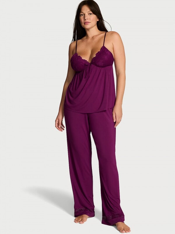 [세트] Victorias Secret SoSoft™ Modal Lace-Trim Cami & Pants Set