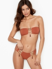 Miss Bikini: Luxe Strappy Cutout Bandeau & Luxe Side Tie Bottom