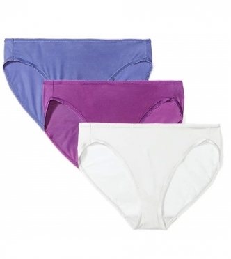 세이브돈(savdon),[90-115/ 3장묶음]Arabella Women's Soft Microfiber Panty with Picot Trim, 3 Pack
