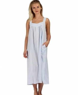세이브돈(savdon),The 1 for U Nightgown 100% Cotton Sleeveless + Pockets Meghan