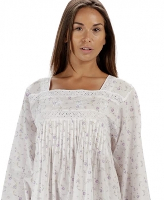 세이브돈(savdon),The 1 for U 100% Cotton Nightgown Violet With Pockets