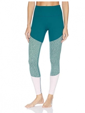 세이브돈(savdon),[허리 24.5"~45.5"]Core 10 Women's Bold Colorblock High Waist Yoga Full-Length Legging-28" (XS-XL, Plus Size 1X-3X)