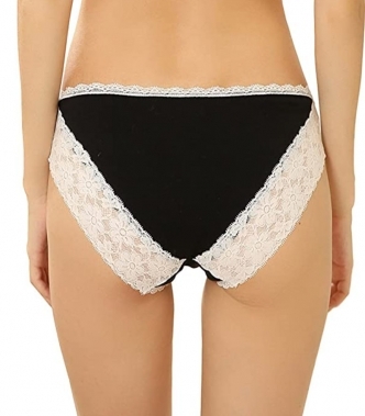 세이브돈(savdon),[80~110/6장 묶음]COSOMALL Women's Cotton Lace Panties Trim Briefs Comfort Bikini Underwear Pack of 6