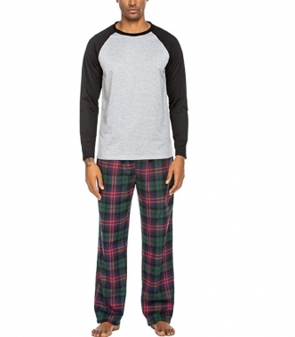 Ekouaer Pajama for Men Pajama and Pants Sleepwear with Pocket Pjs Set