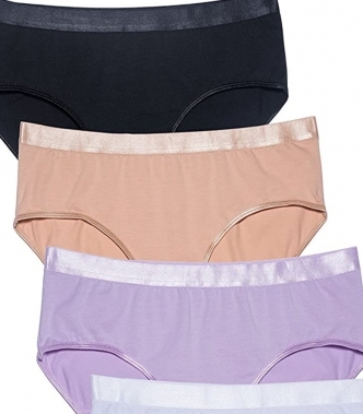 세이브돈(savdon),[80~120/6장 묶음]COSOMALL Women's Cotton Underwear Soft Briefs Panties Pack of 6